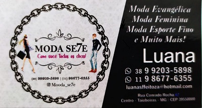 MODA SE7E Taiobeiras MG